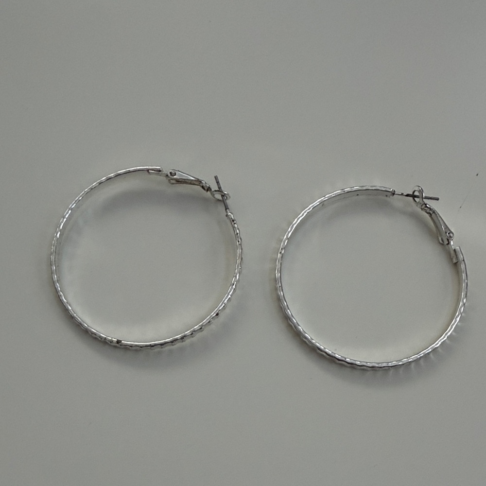 Elegant Silver Hoop Earrings